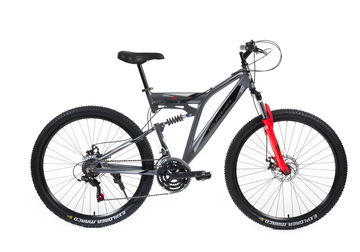 Olpran 27,5" Denver Full Disc Full Suspension strieborná/čierna – ALU