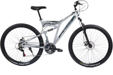 Olpran 29" Denver Full Disc Full Suspension Tmavě strieborná/modrá – ALU