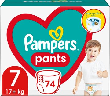 PAMPERS Pants veľ. 7 (74 ks) – Mega Pack