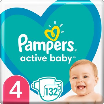 PAMPERS Active Baby veľkosť 4 (132 ks)