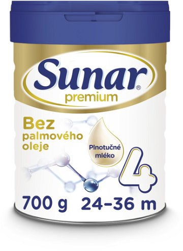 Sunar Premium 4 batoľacie mlieko 700g