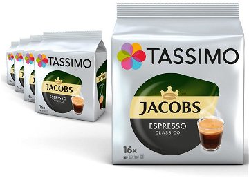 TASSIMO kapsuly KARTÓN Jacobs Espresso 80 nápojov