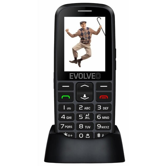 Tlačidlový telefón pre seniorov Evolveo EasyPhone EG, čierny ZĽAVA
