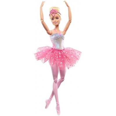 TOP 3. - Barbie svietiaca magická baletka s ružovou sukňou