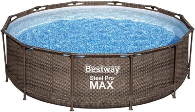 TOP 4. - Bestway Steel Pro Max Rattan 3,66 x 1 m 56709