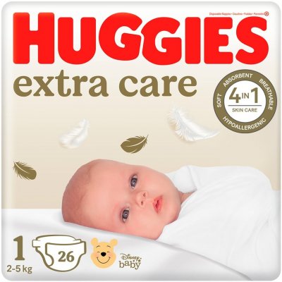 TOP 4. - HUGGIES Elite Soft 1 3-5 kg 26 ks