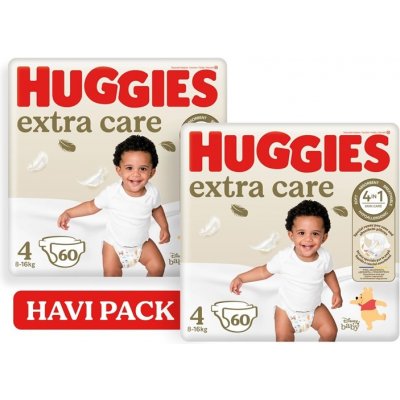 TOP 2. - Huggies Extra Care 4 8-16kg Monthly Pack P60x2