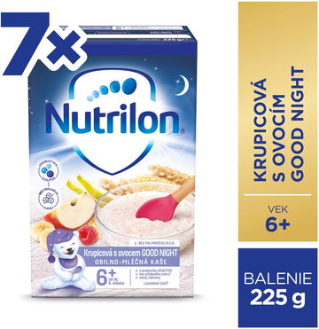 Nutrilon Pronutra Krupicová kaša s ovocím GOOD NIGHT 7× 225 g VÝPREDAJ